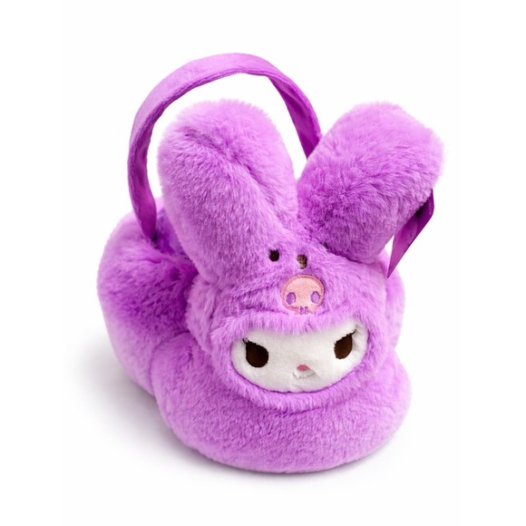 Sanrio Other - Peeps x Hello Kitty Kuromi Plush Easter Basket Purple Faux Fur Sanrio Tote Bag